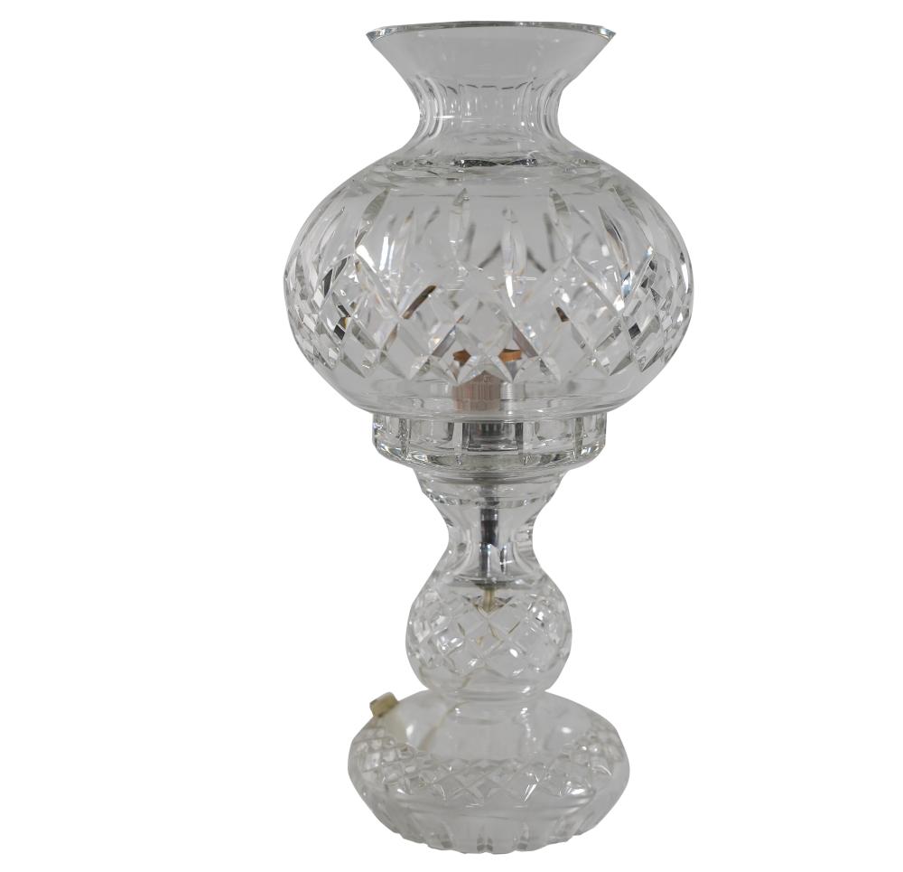 WATERFORD CRYSTAL TABLE LAMPsigned 33155f