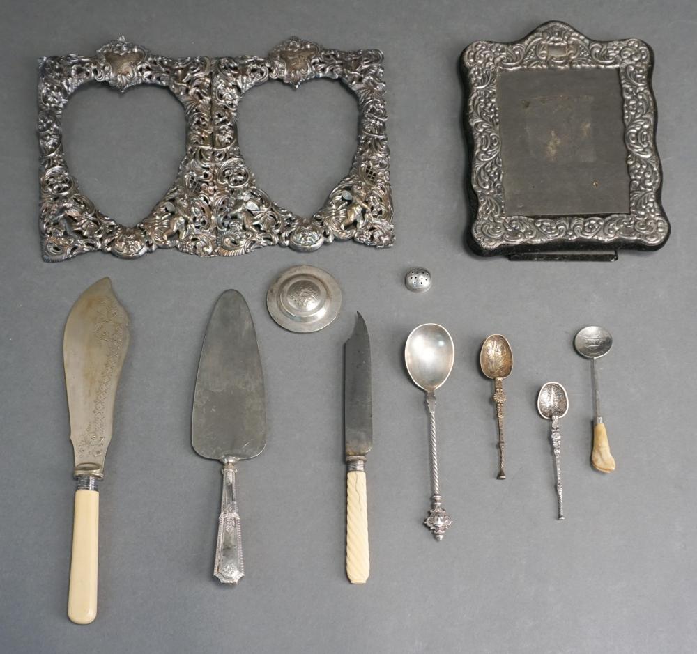 GROUP OF ASSORTED SILVER AND SILVERPLATE 3315ea
