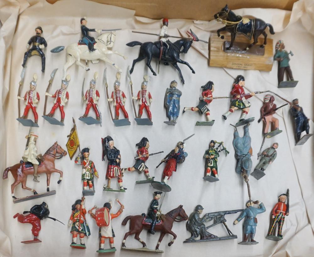 COLLECTION OF THIRTY PAINTED LEAD