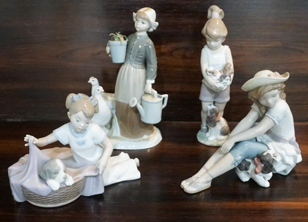 TWO SPANISH AND TWO LLADRO PORCELAIN 33003d