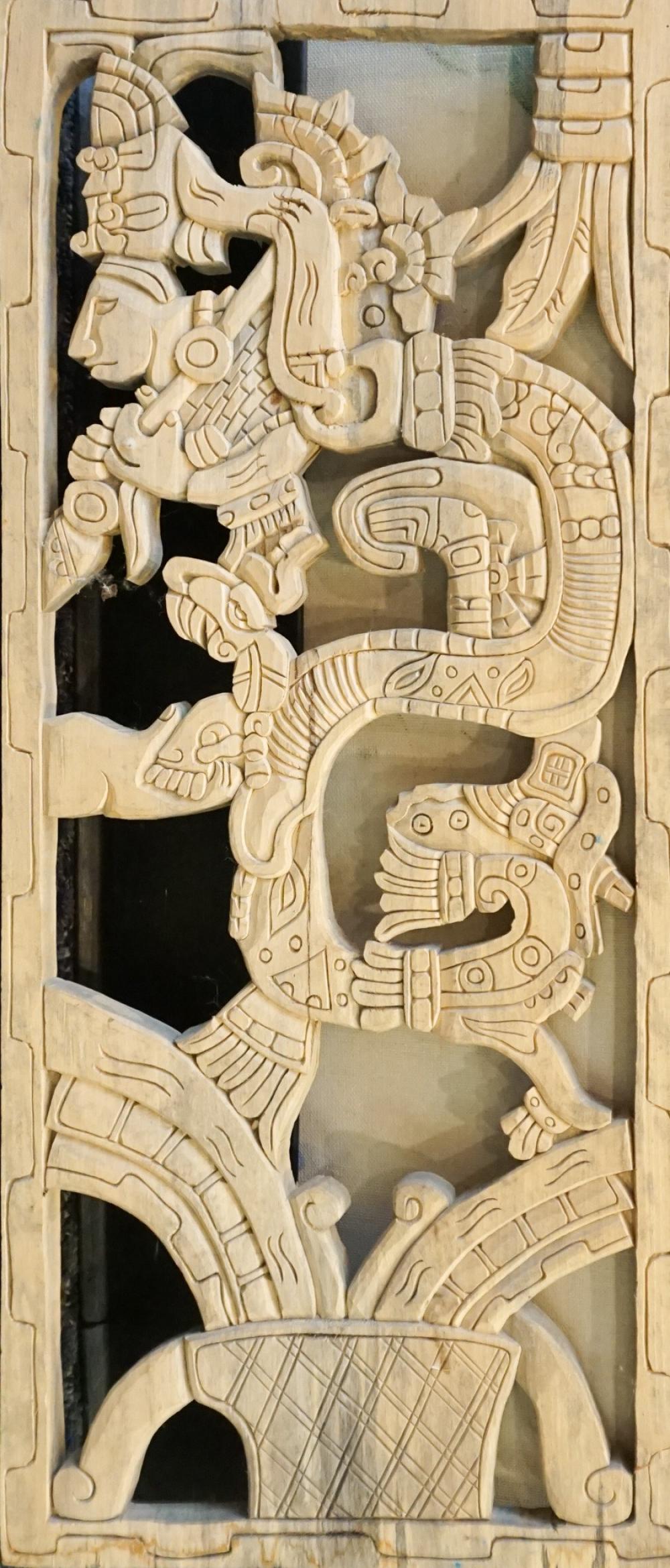 SOUTH AMERICAN MAYAN STYLE CARVED 330116