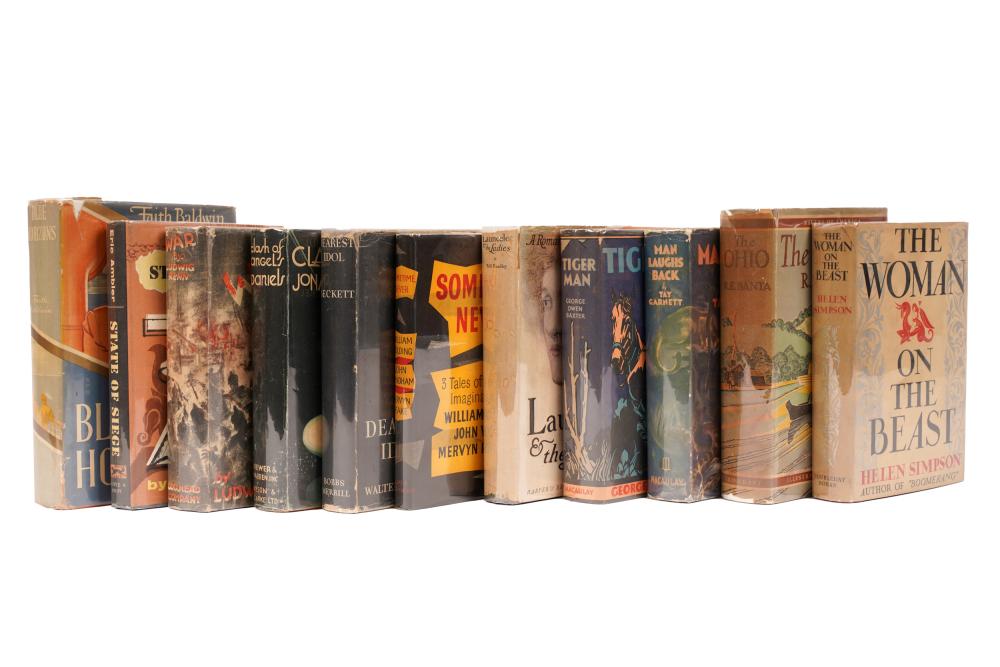 ELEVEN BOOKS WITH RARE DUST JACKETS1st  330228