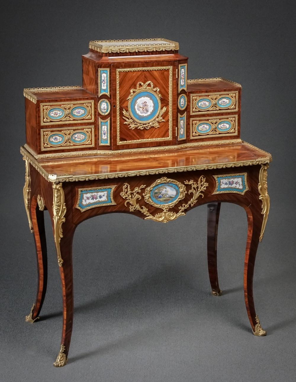 LOUIS XV STYLE ORMOLU AND SèVRES