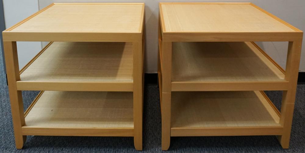 PAIR OF MODERN MAPLE AND INSET 333b69
