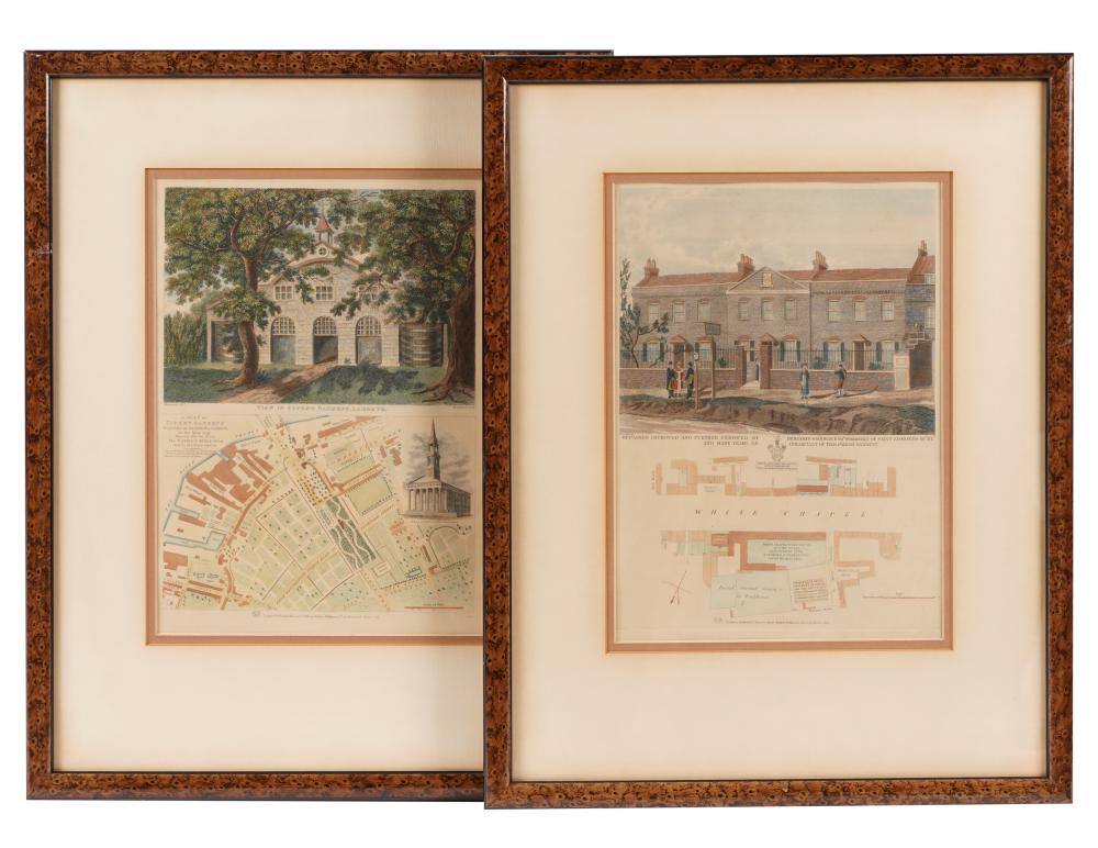PAIR OF ENGLISH ARCHITECTURAL ENGRAVINGSView 331f42
