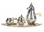 FOUR PIECE AMERICAN STERLING COFFEE 331fc2