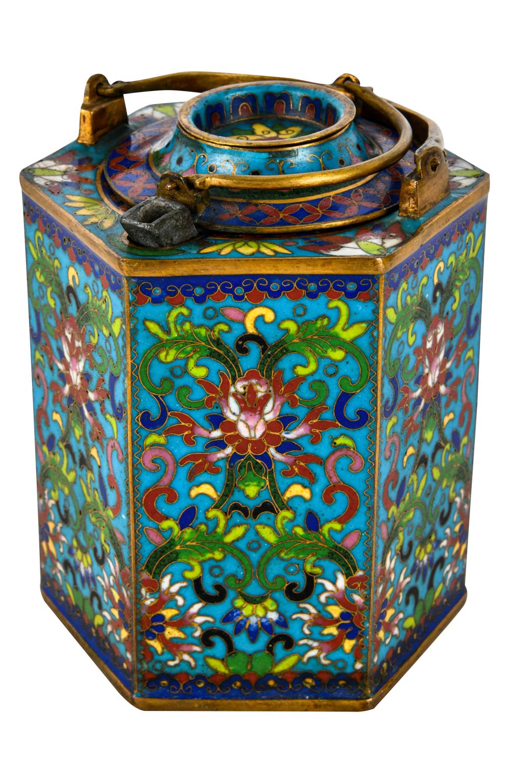 CHINESE CLOISONNE TEAPOTunmarked,