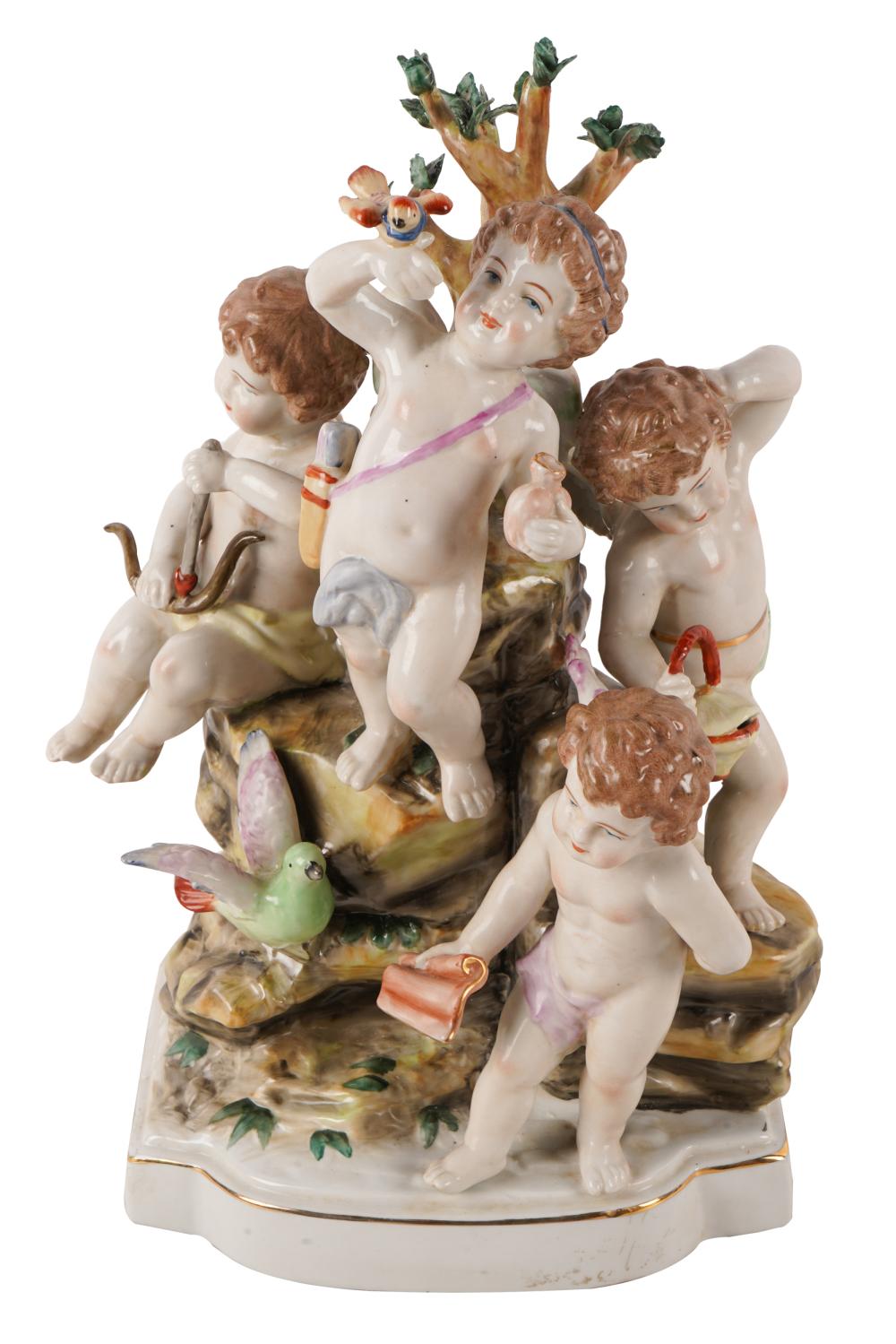 MEISSEN PORCELAIN FIGURAL GROUPwith 332a34