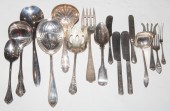 GROUP STERLING FLATWARE & SERVING PIECES