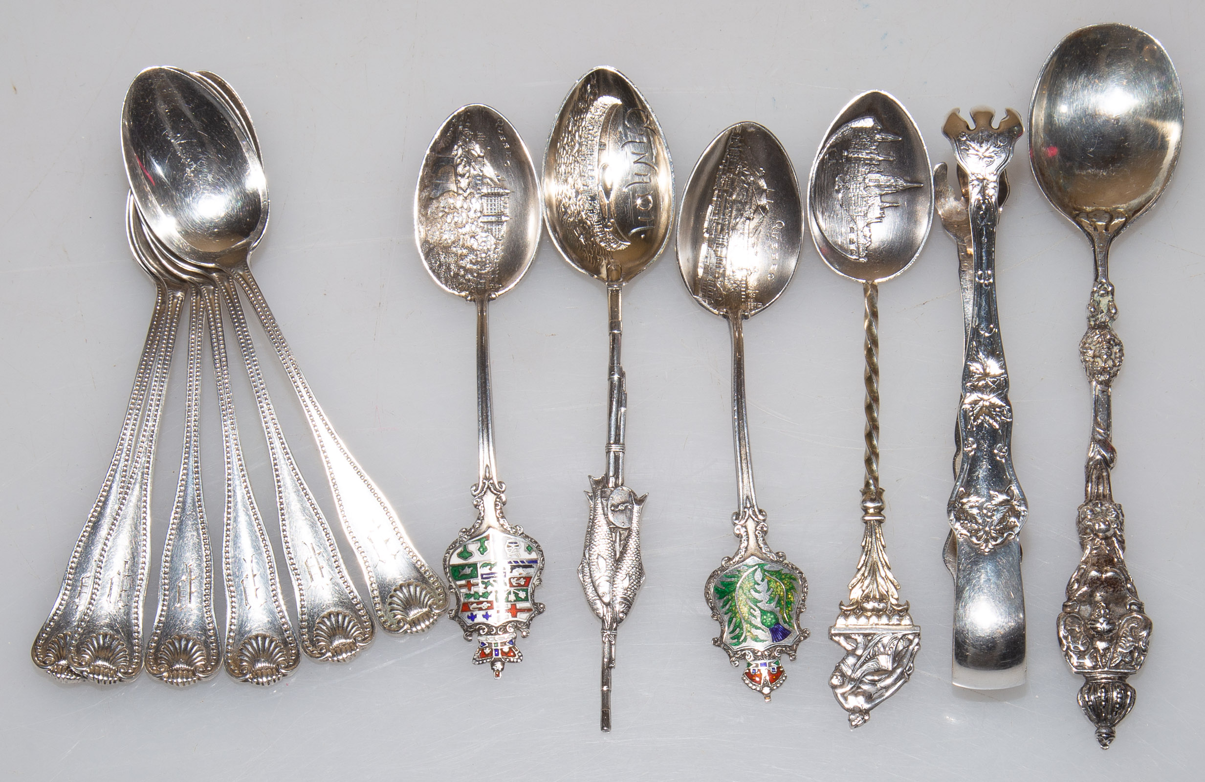 COLLECTION STERLING SILVER SPOONS 335604