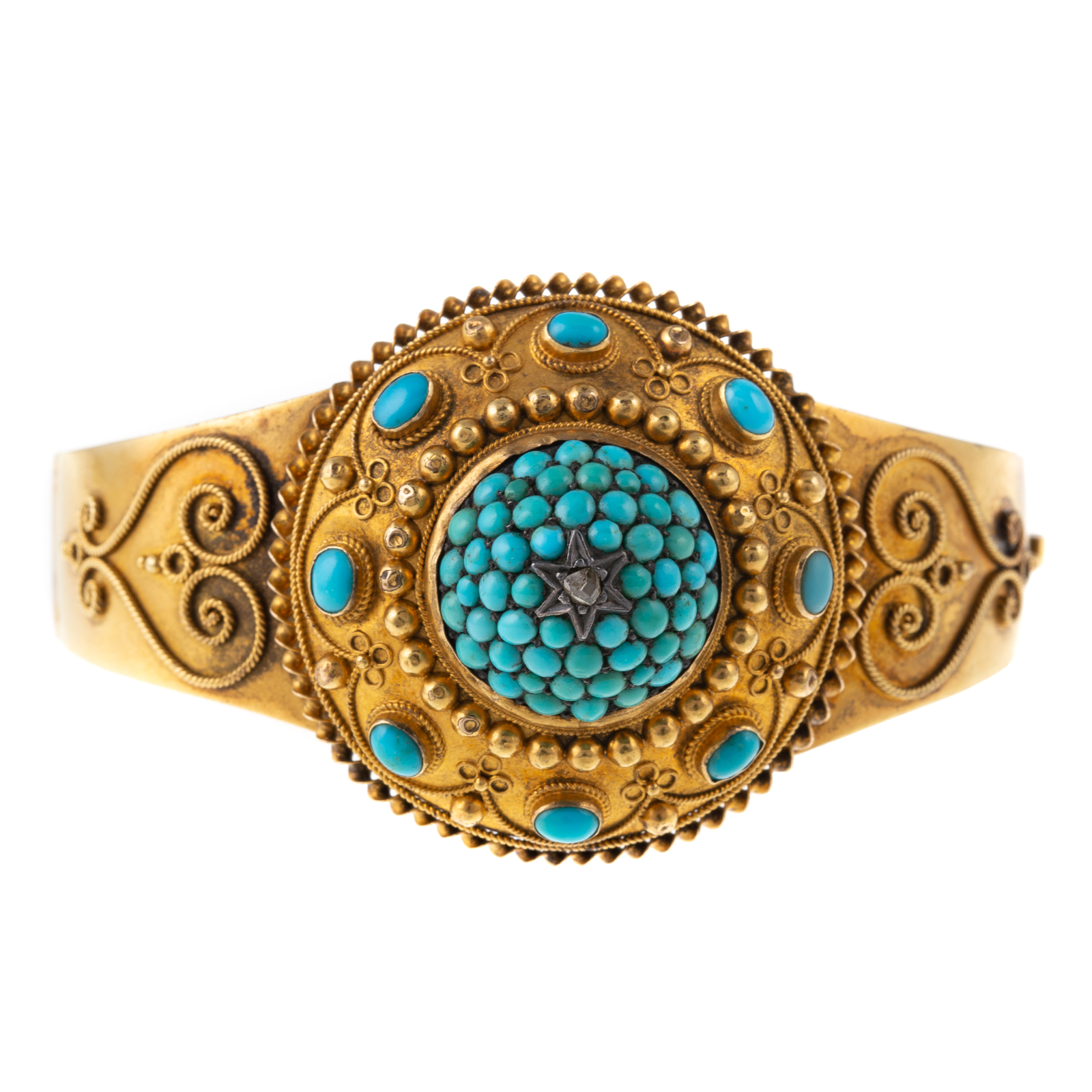 A VICTORIAN ETRUSCAN REVIVAL TURQUOISE 335848