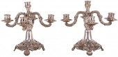 PAIR OF PORTUGUESE .833 SILVER CANDELABRA90