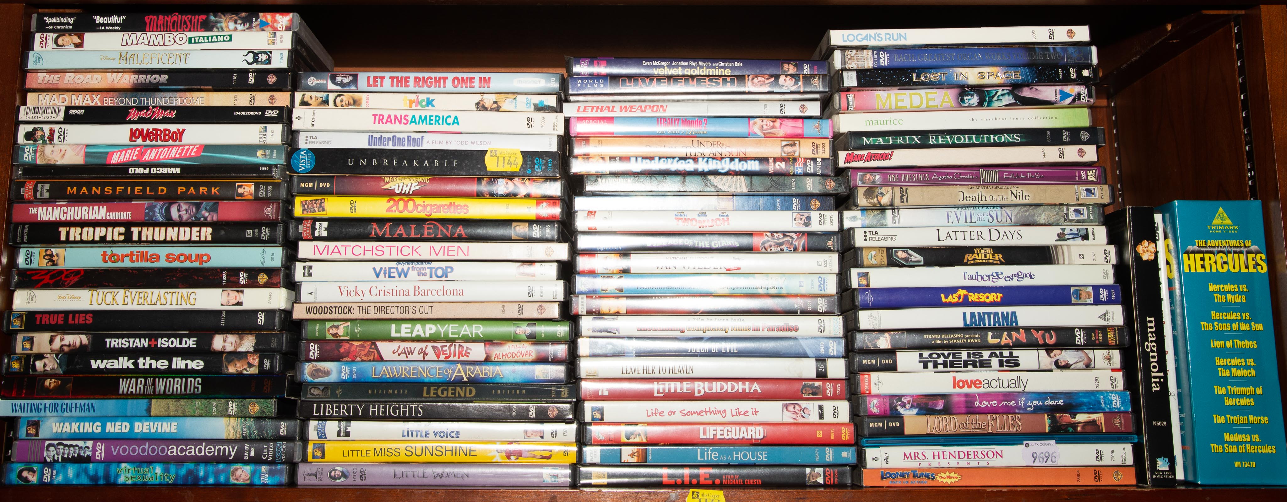 A COLLECTION OF DVDS Comprising 334c8f