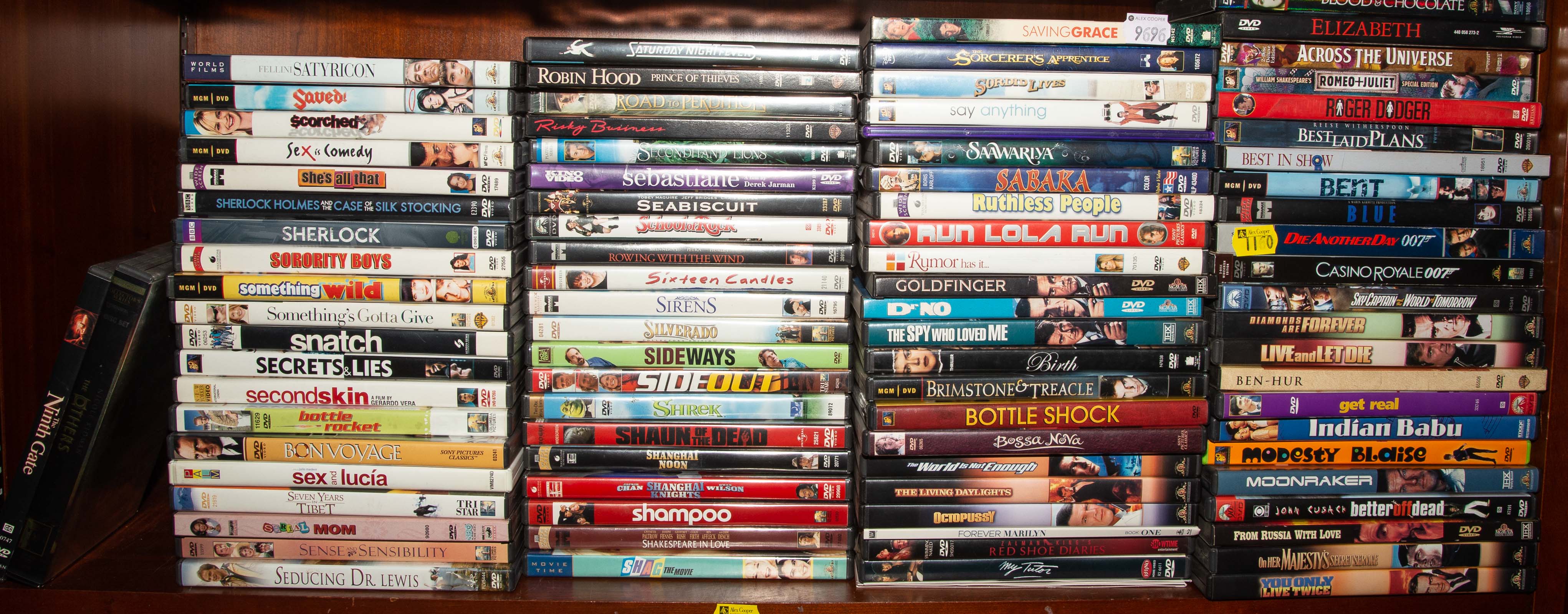 A COLLECTION OF DVDS Comprising 334cc0