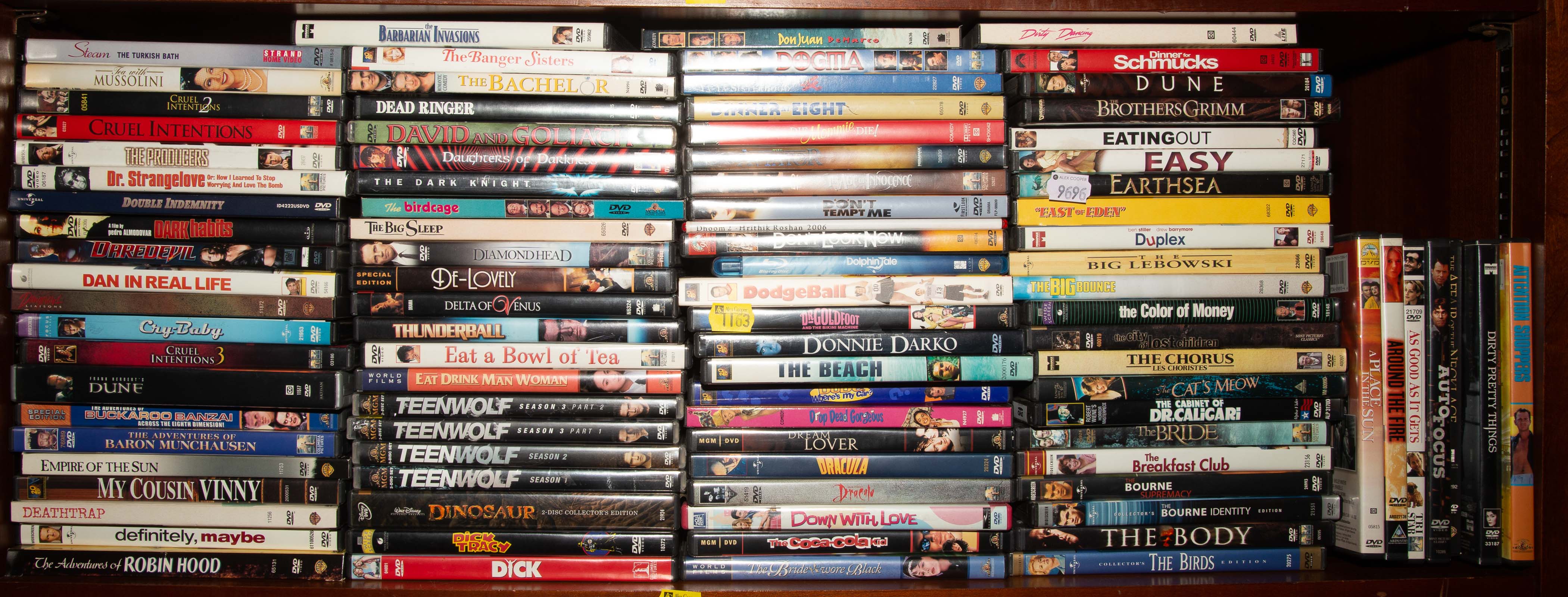 A SELECTION OF DVDS Comprising 334ccc