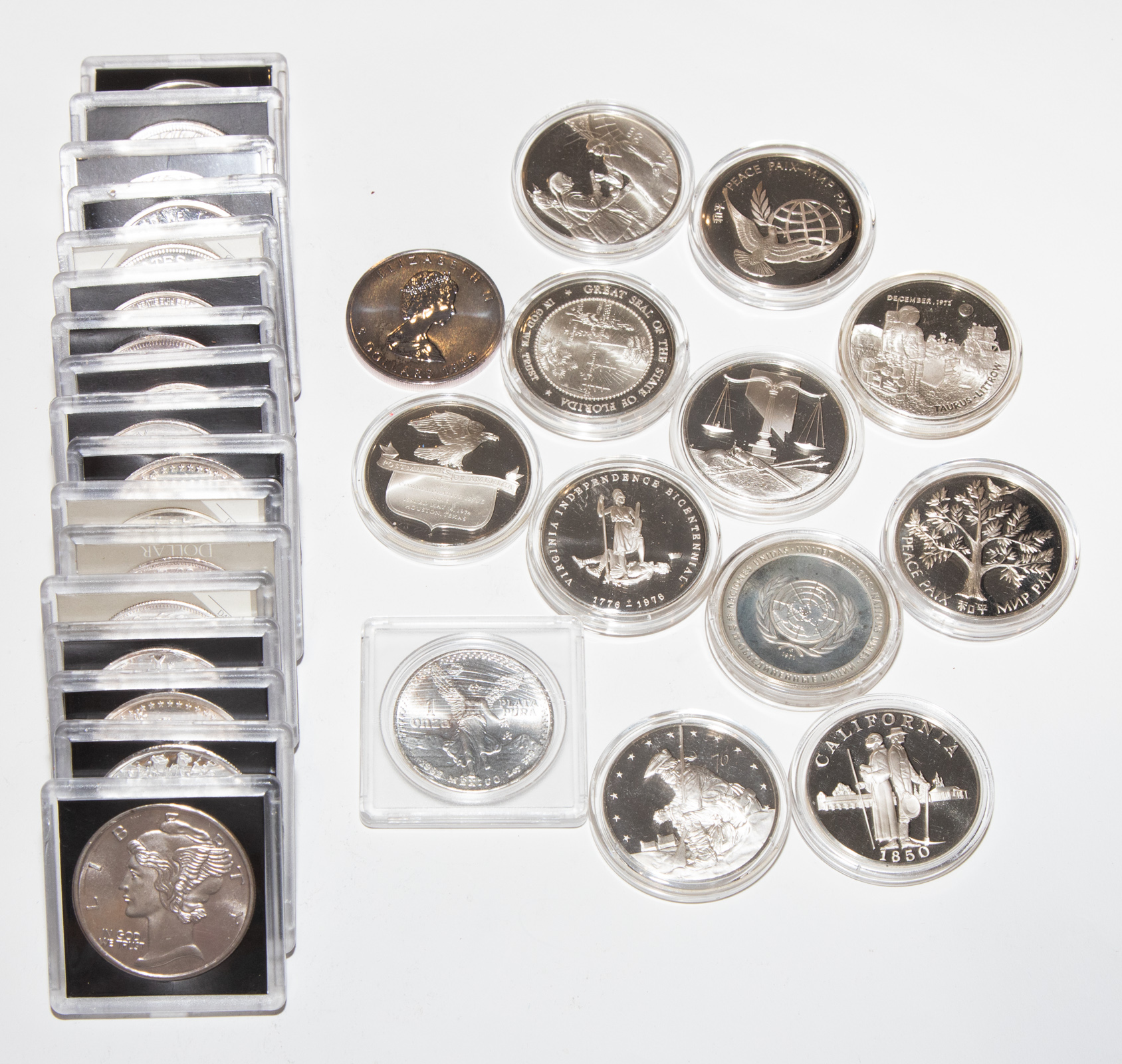 30 ONE OUNCE SILVER ROUNDS Variety 334d5e