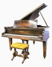 KNABE GRAND PIANO AND BENCHserial number103664;