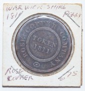 1811 BIRMINGHAM & SWANSEA ROSE COPPER