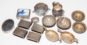 COLLECTION SMALL SILVER & STERLING OBJECTS