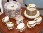 TWO LIMOGES CHINA PARTIAL DESSERT SETS