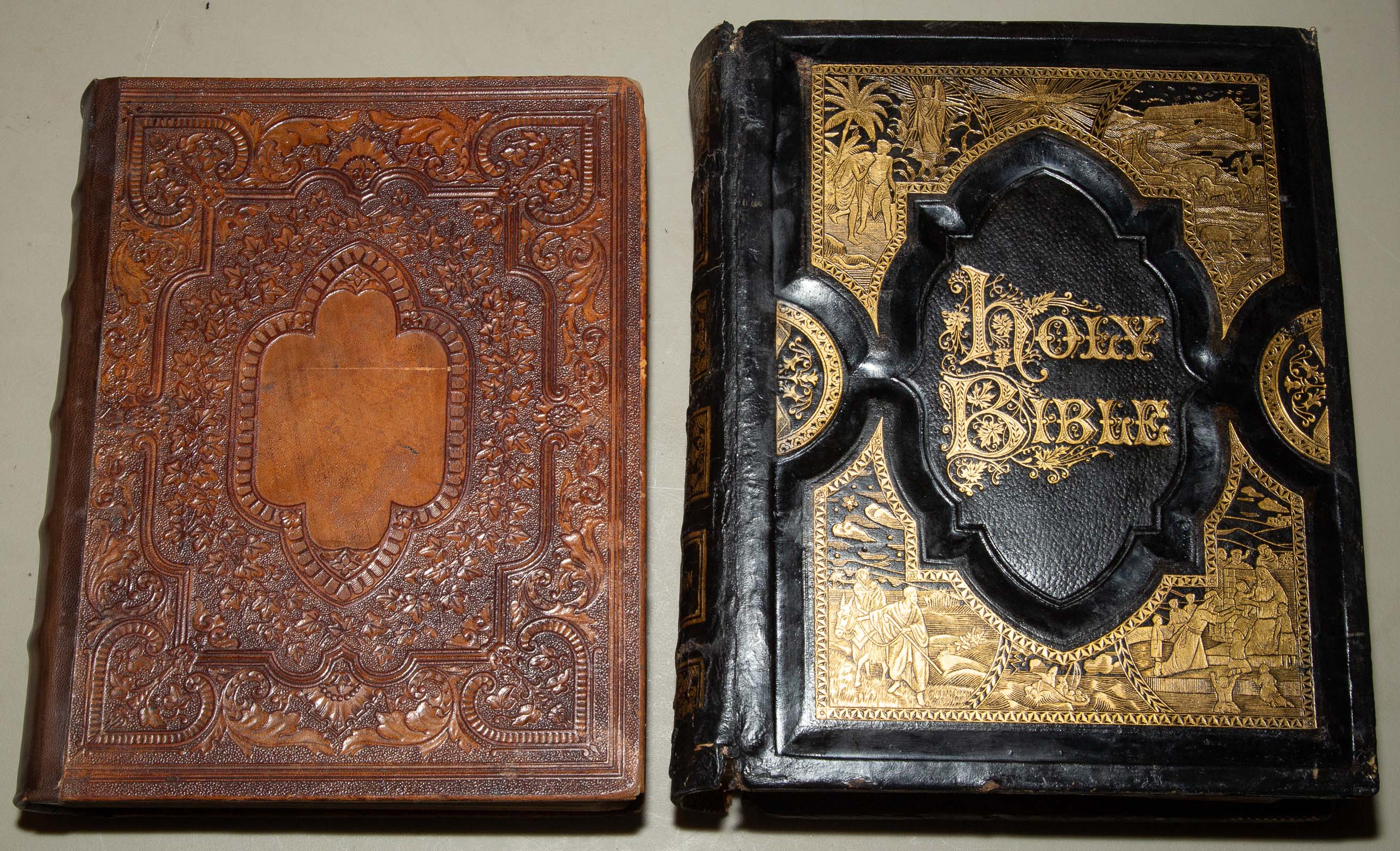 TWO FAMILY BIBLES Comprising COMBINATION 338975