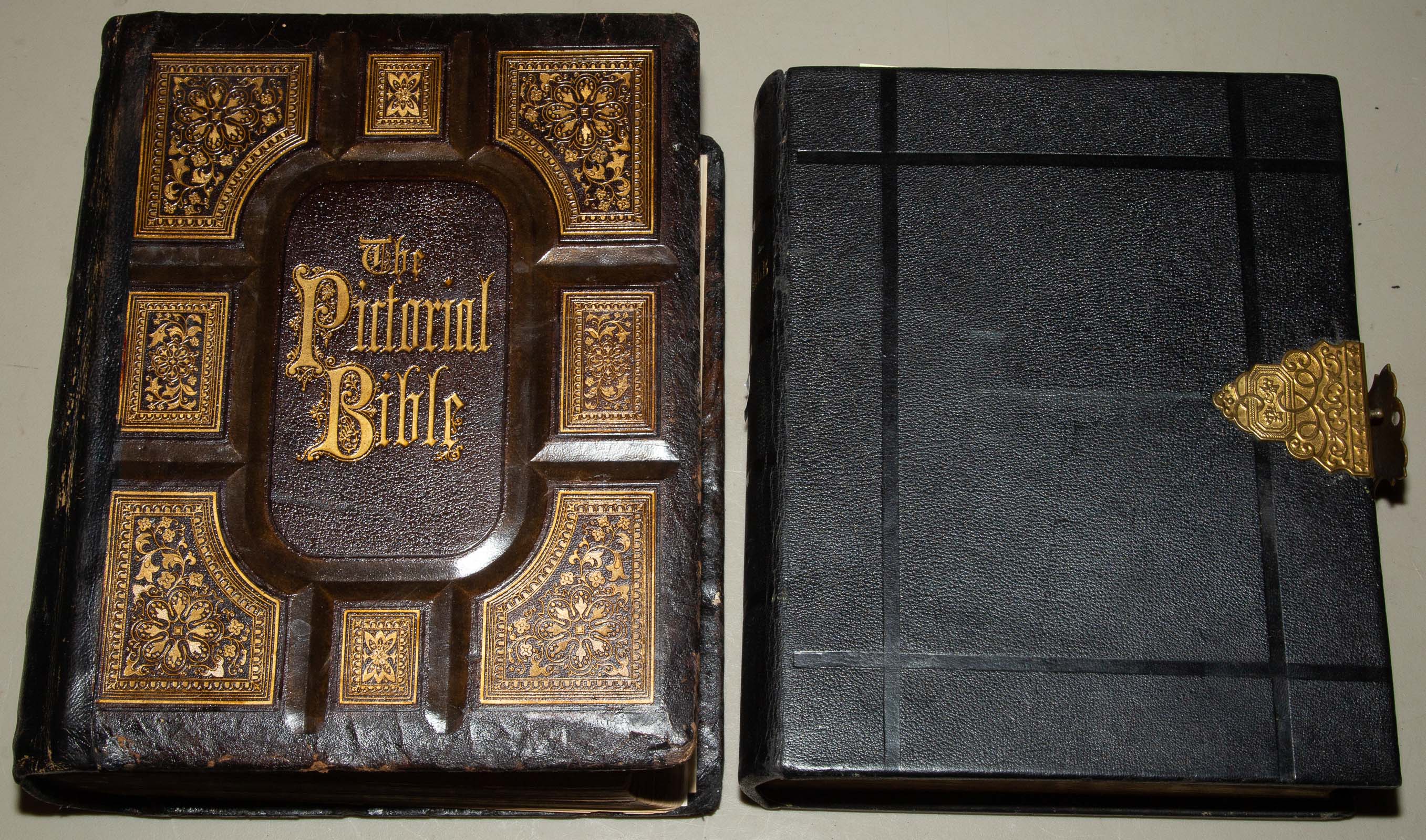 TWO FAMILY BIBLES Comprising THE 338973