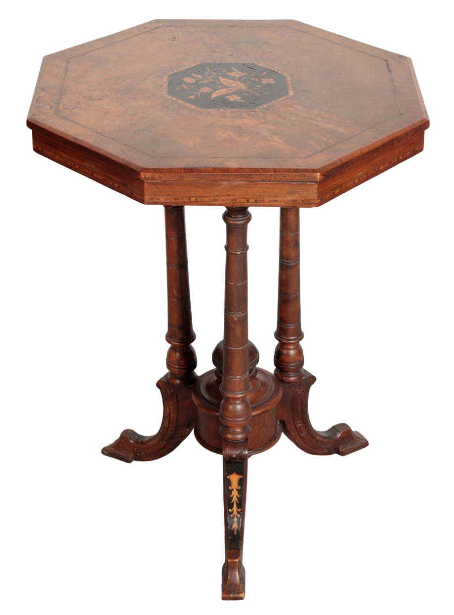 A VICTORIAN WALNUT AND MARQUETRY 33904a