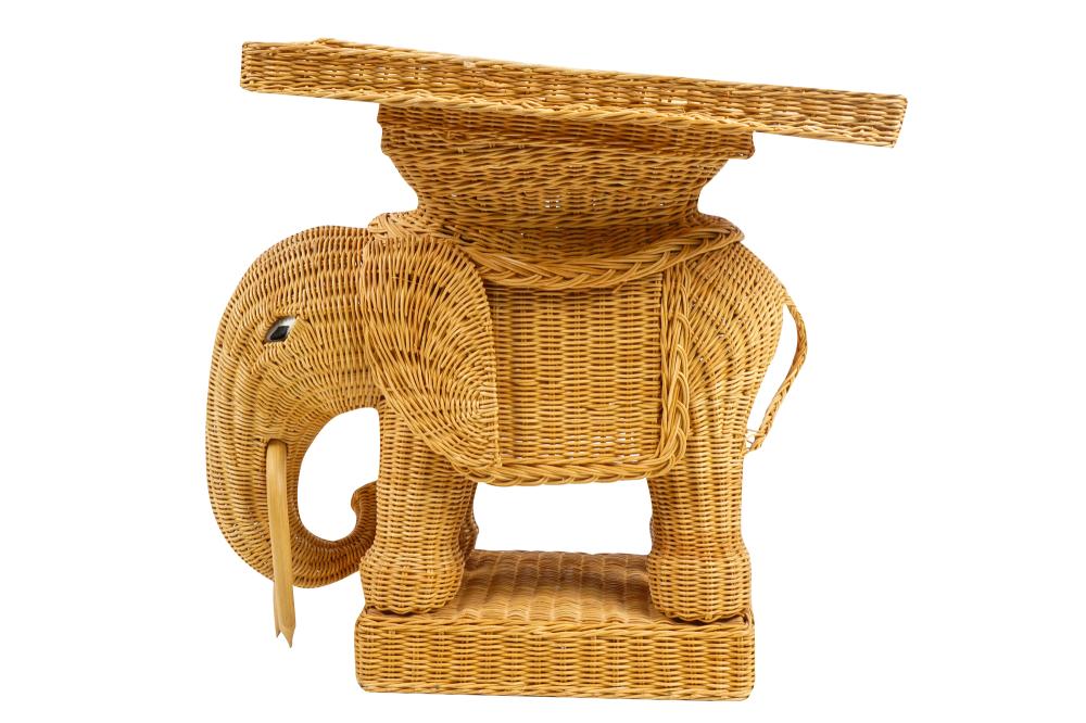 WICKER ELEPHANT TRAY TOP TABLEwith 336f7e