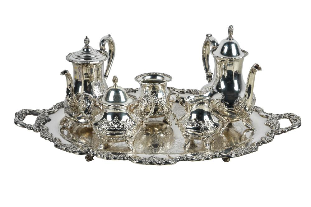 ASSEMBLED SILVERPLATE COFFEE SERVICEcomprising 337926