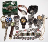 A COLLECTION OF WATCHES & JEWELRY Including
