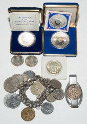 GROUP OF MOSTLY SILVER COINS Includes 337995