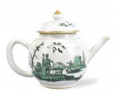 CHINESE LONDON DECORATED TEAPOT AND