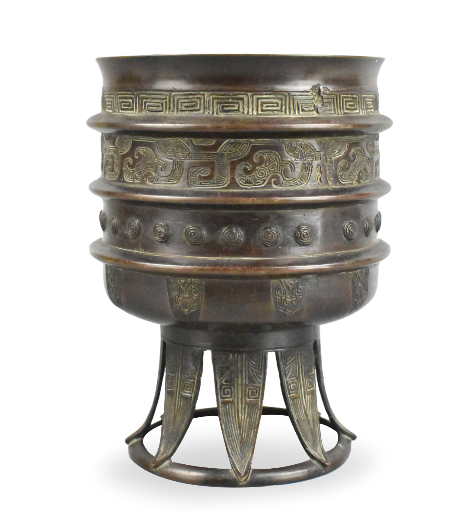 CHINESE BRONZE ARCHAISTIC INCENSE 33a31f