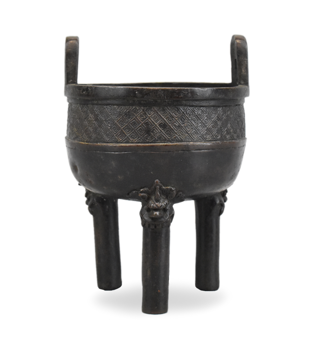 CHINESE BRONZE TRIPD DING CENSER  33a31c