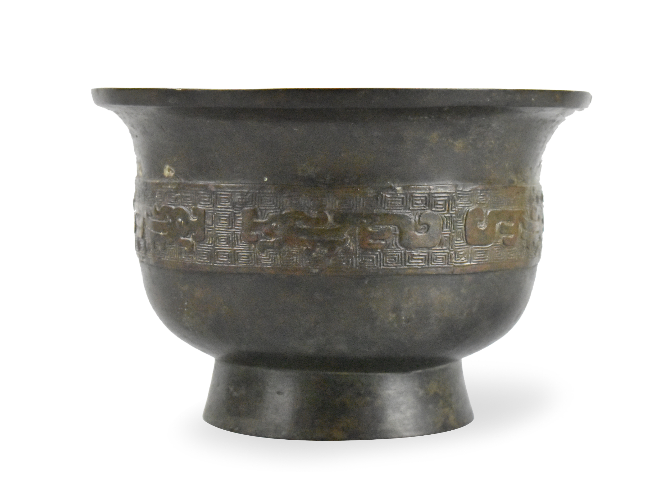 CHINESE BRONZE VESSEL W INCISED 33a79a