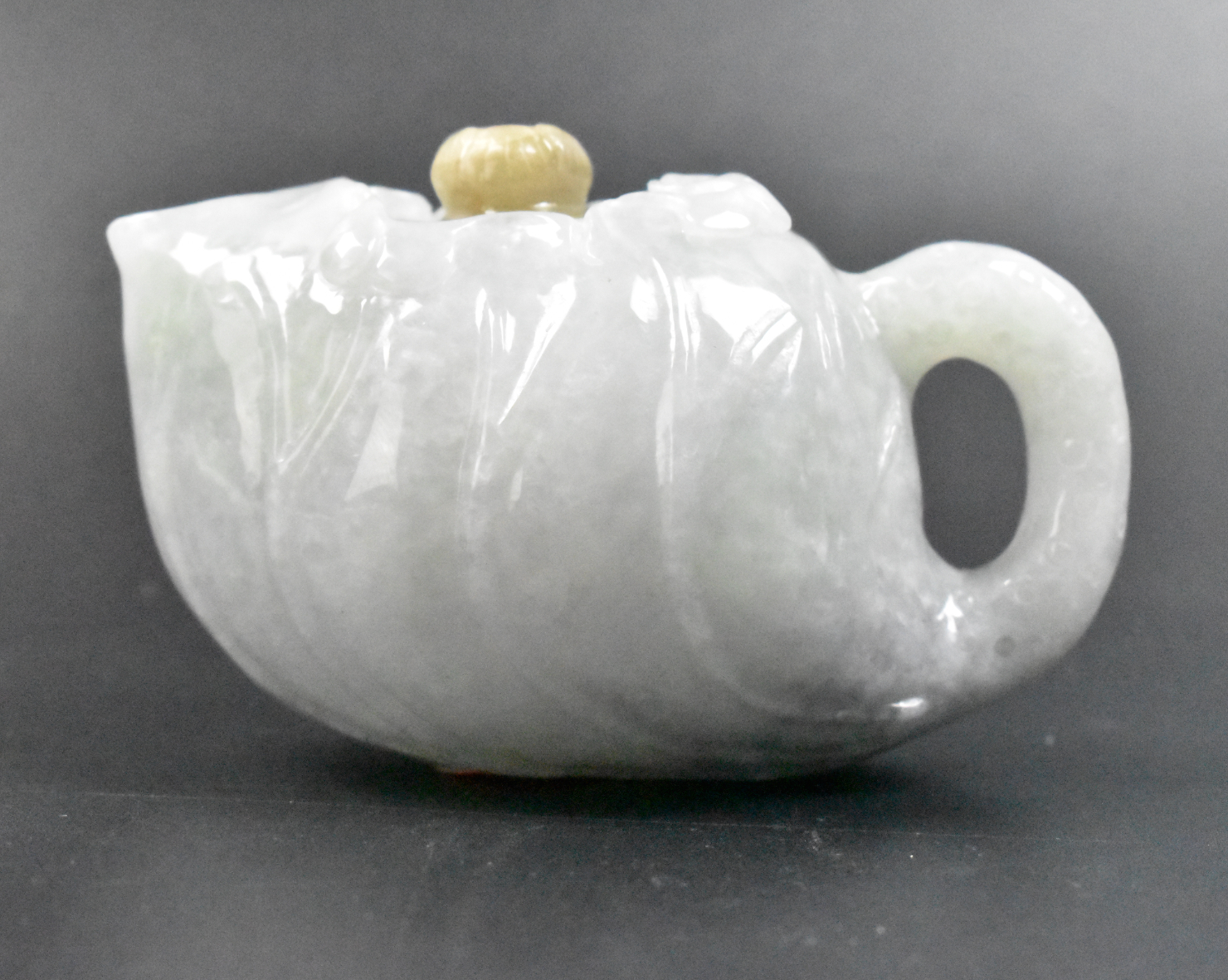 CHINESE JADEITE TEAPOT COVER 20TH 33a8b1