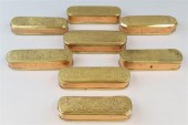 COLLECTION OF EIGHT DUTCH BRASS AND