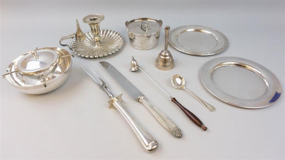 COLLECTION OF PLATED AND SILVER 33ad10