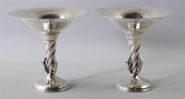 PAIR OF DE MATTEO SILVER HAND HAMMERED 33ad25