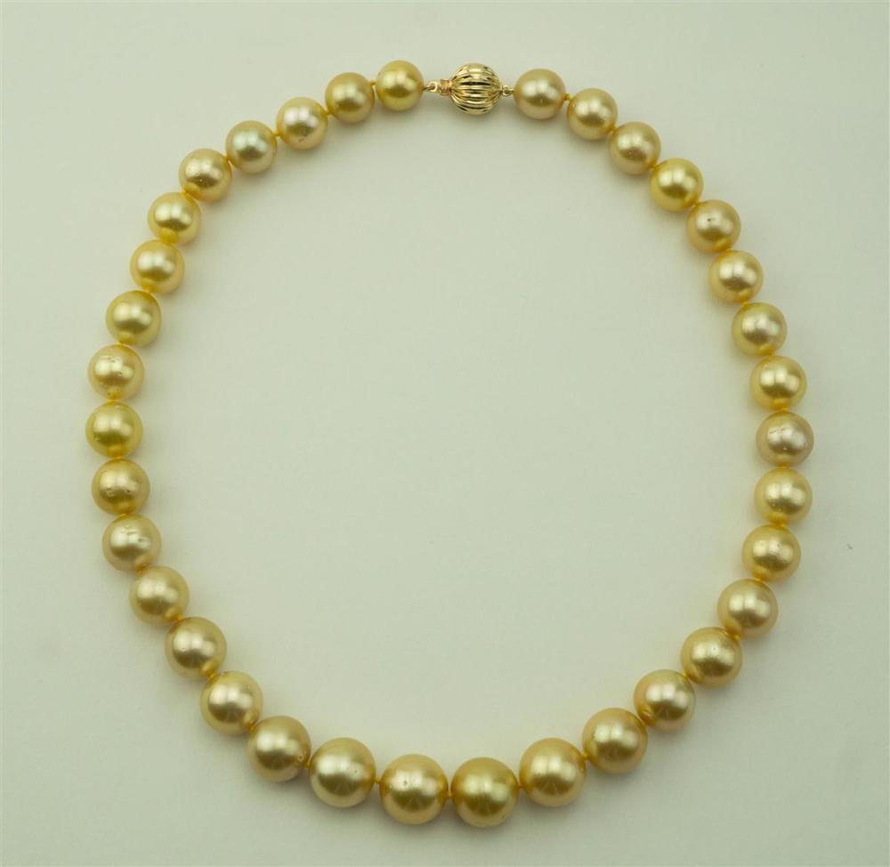 SOUTH SEA GOLDEN COLOR PEARL NECKLACESOUTH 33aee6