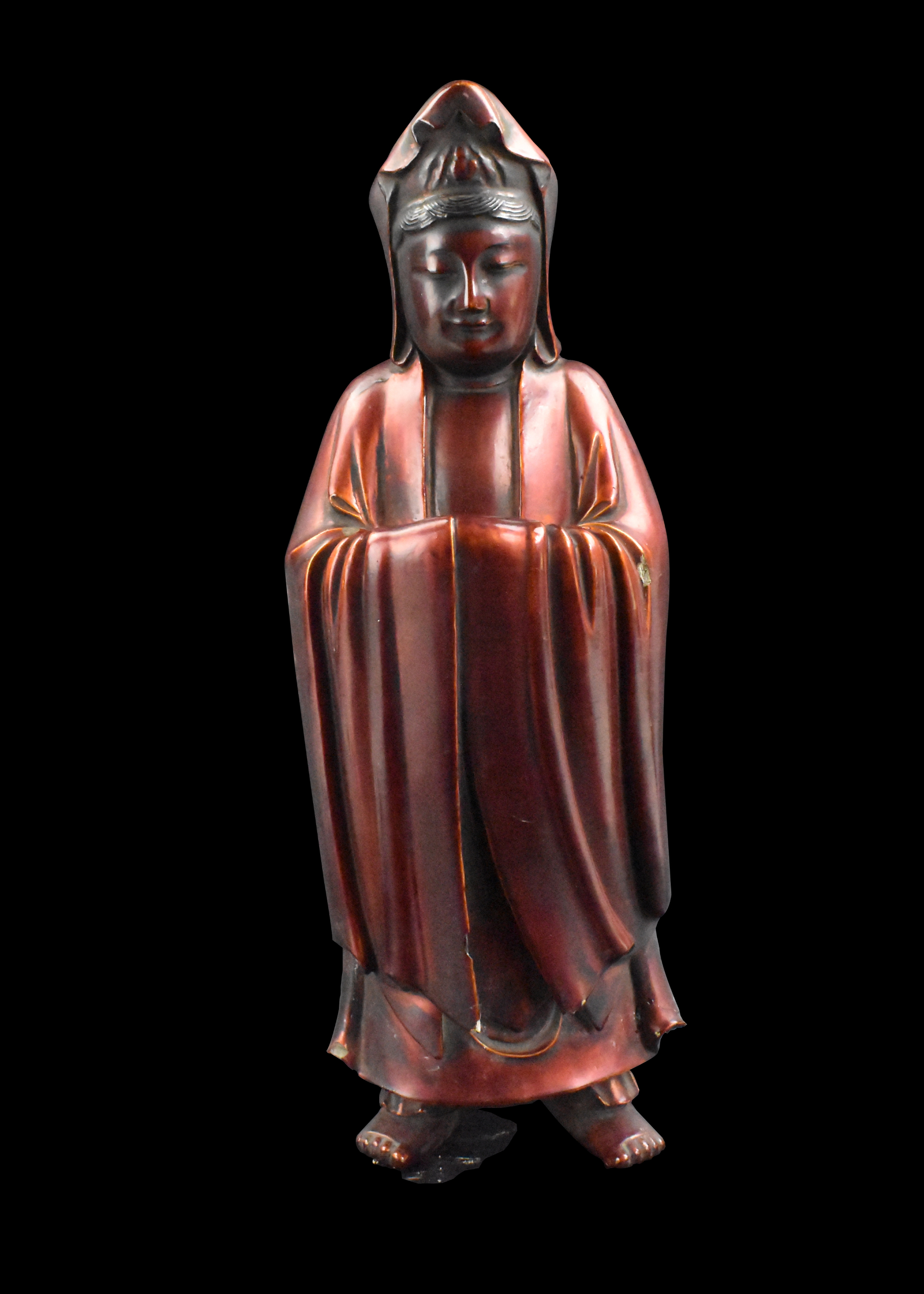 CHINESE LACQUERED CARVED GUANYIN 33afb0