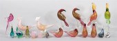 COLLECTION OF PINK MURANO GLASS BIRDSCOLLECTION