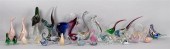COLLECTION OF ASSORTED GLASS ANIMALS,