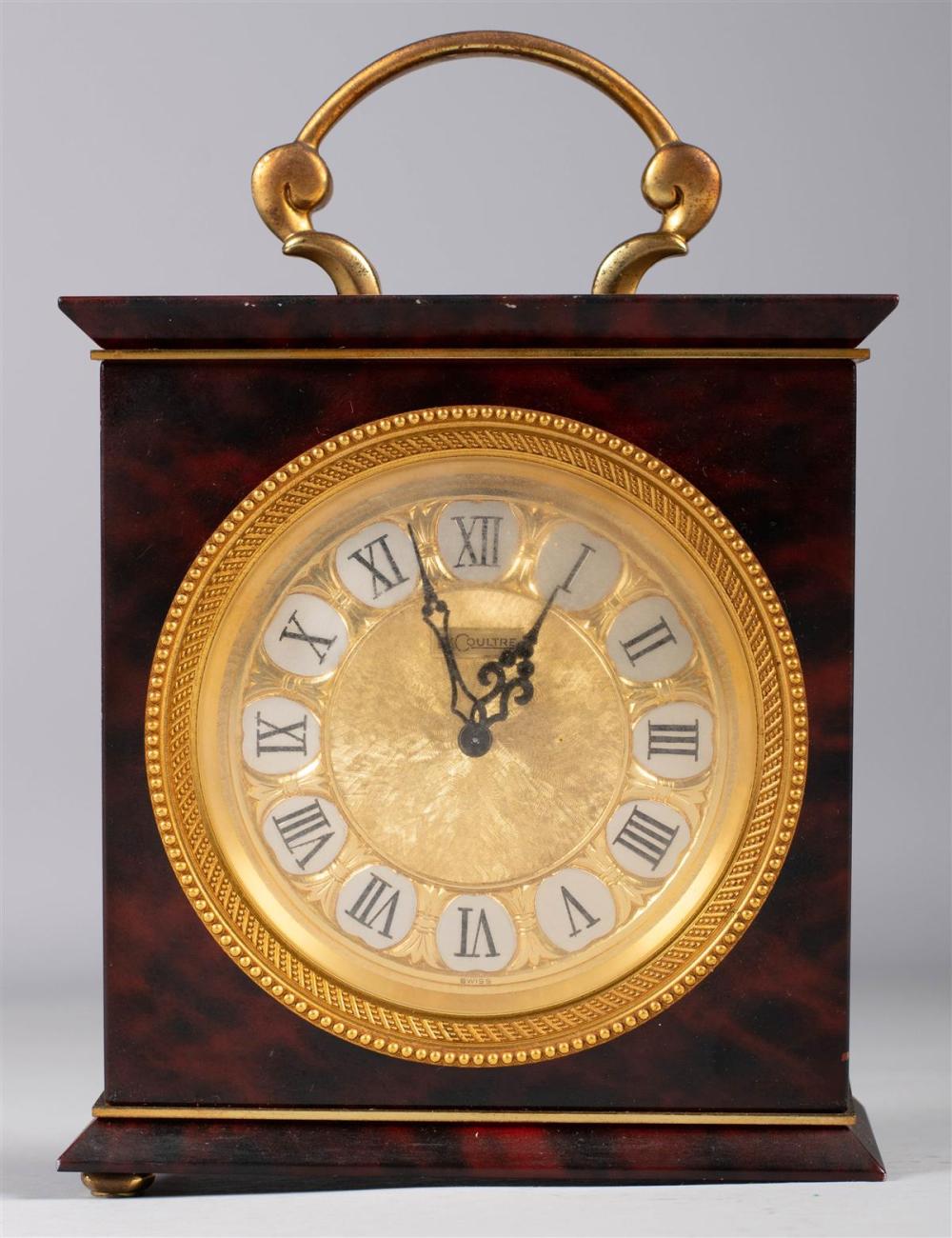 LE COULTRE TABLE CLOCK IN FAUX 33b6f3