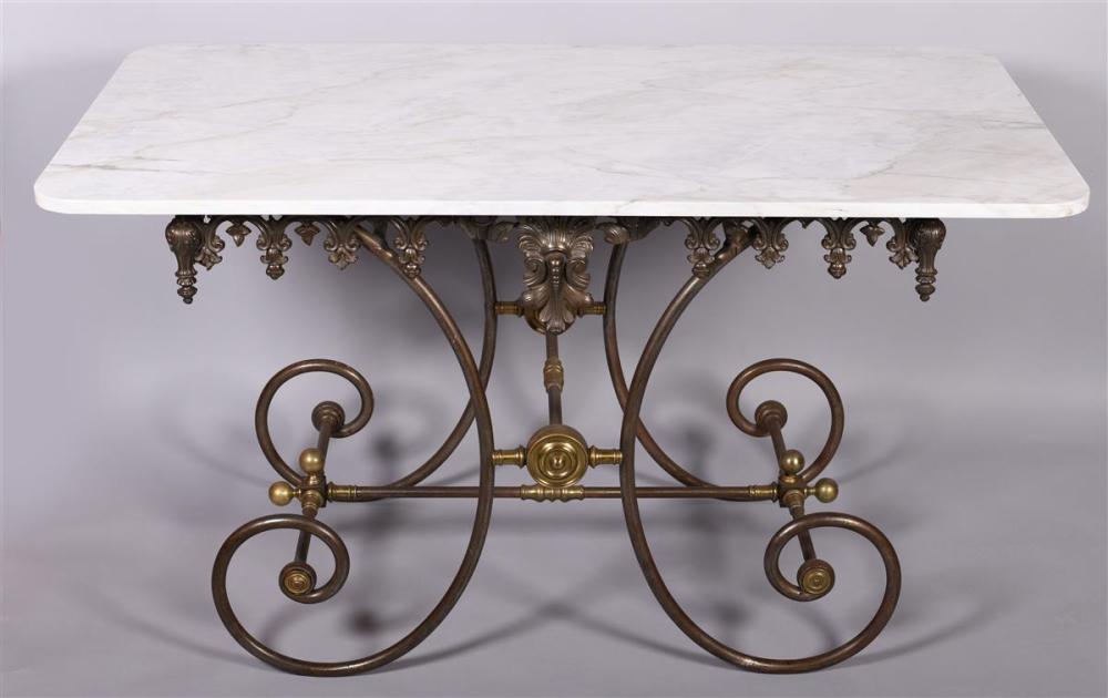 FRENCH CAST IRON AND BRASS WHITE 33b71a