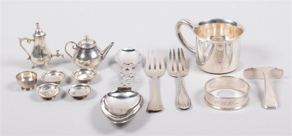 CHILD S SILVER PLACE SETTING AND 33b73f
