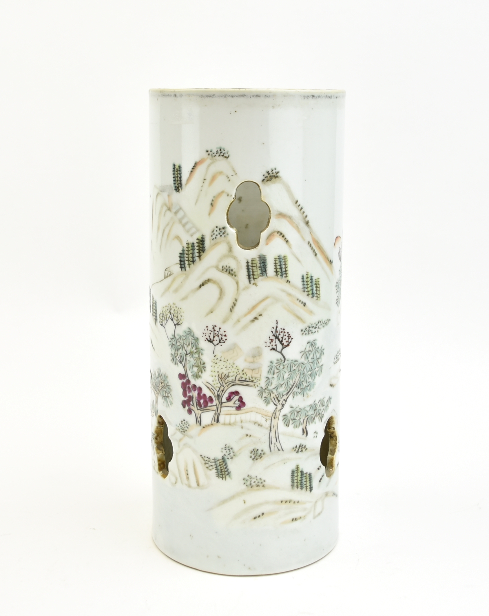 CHINESE FAMILLE ROSE HAT VASE W  33946c