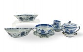 GROUP OF CHINESE B&W SAUCERS, CUPS &