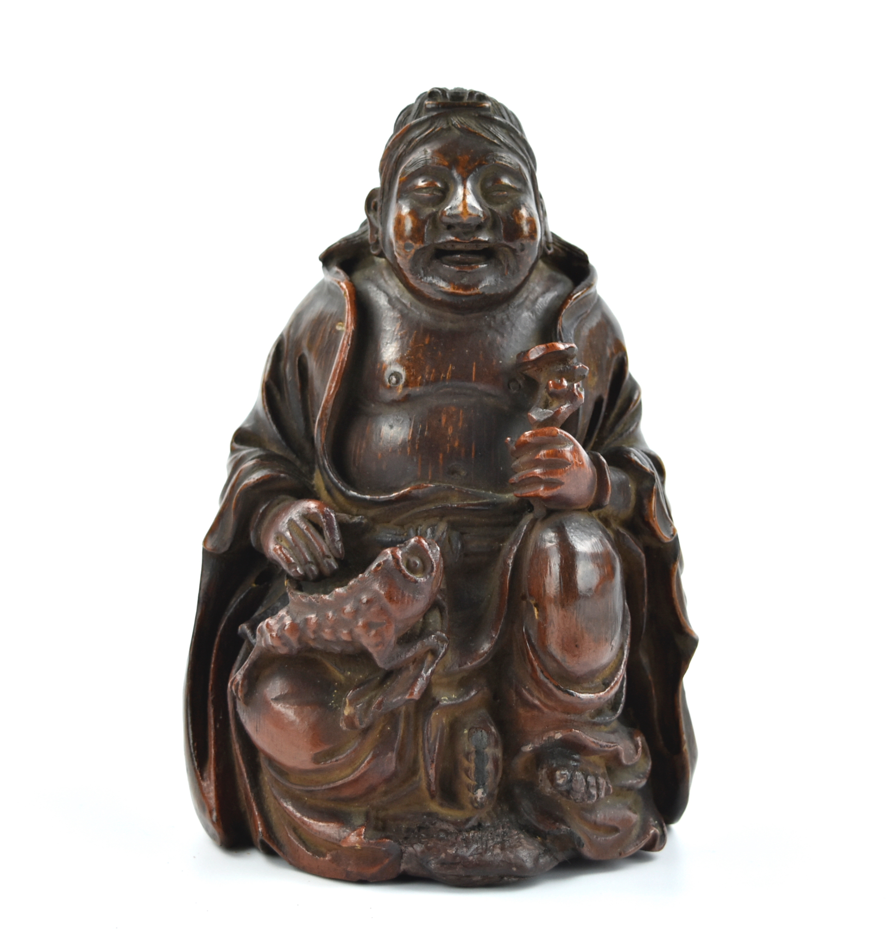 A CHINESE CARVED BAMBOO FIGURE  339862