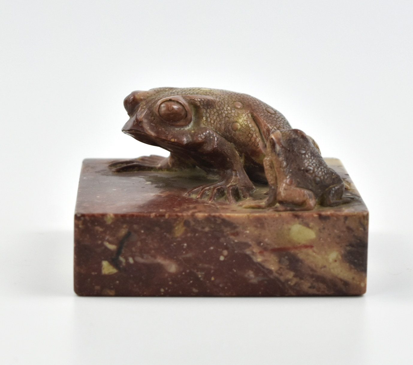 CHINESE SOAPSTONE SEAL WITH FROG  339872